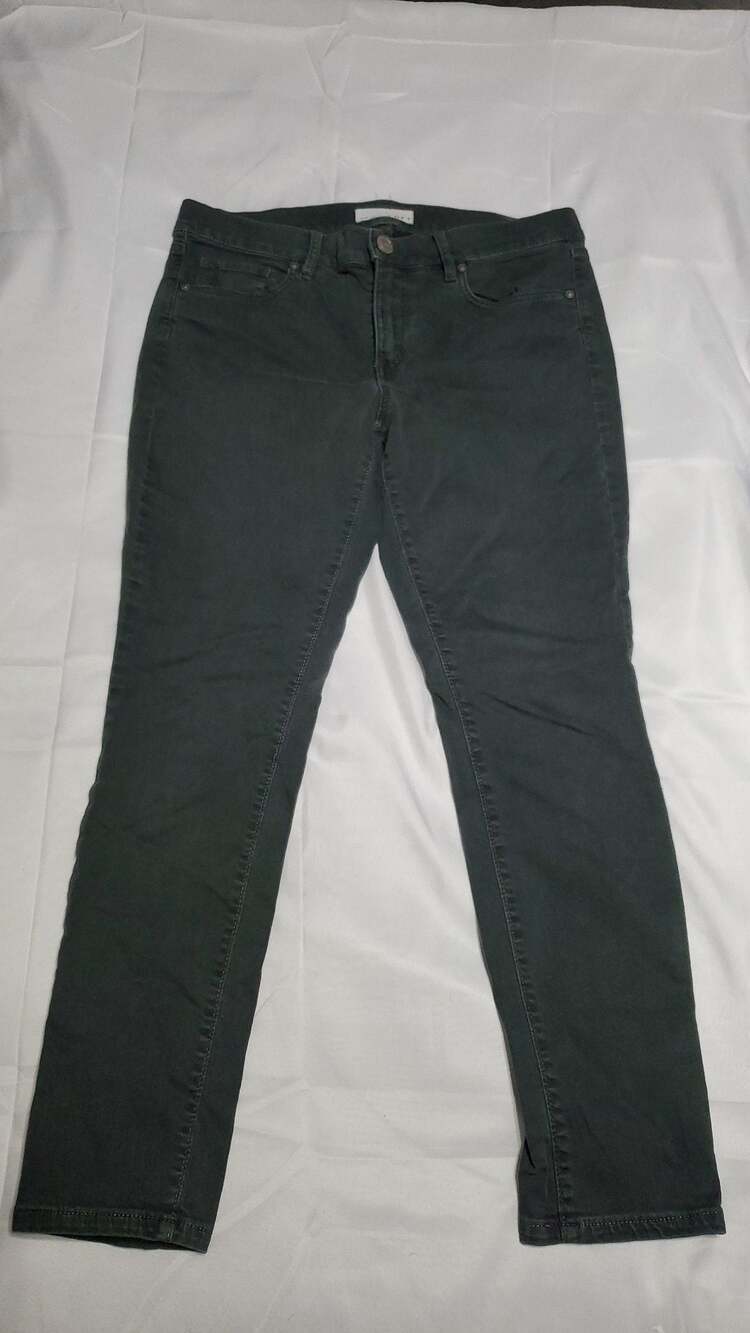 LOFT Modern Skinny Pants Dark Green Size 6/28